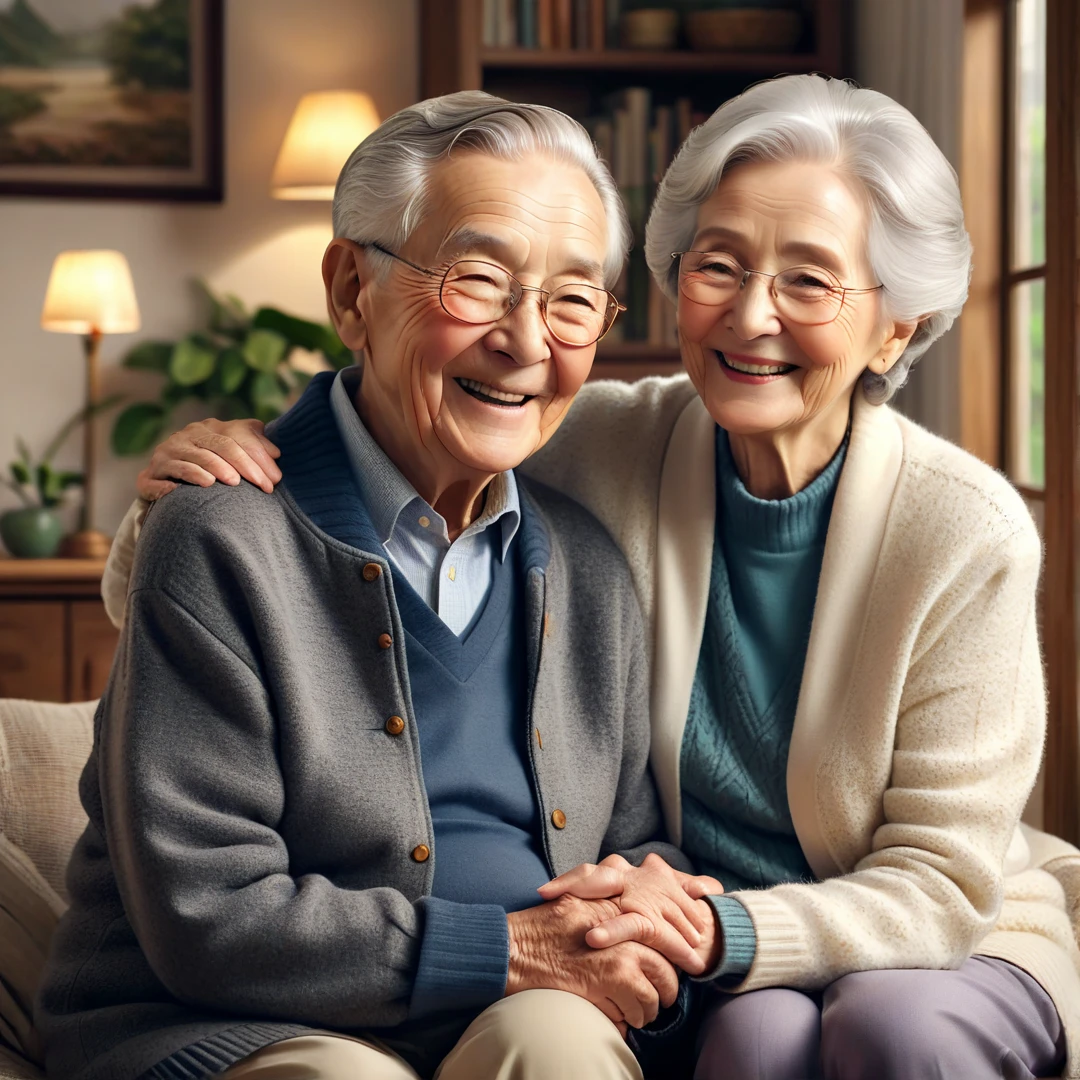 grandfather grandmother couple