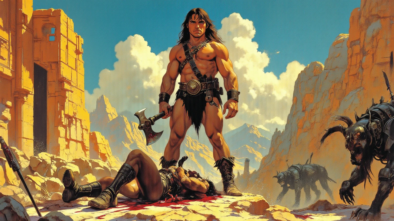 1 male, medieval style, masculine, wielding a sword The long sword of a warrior,