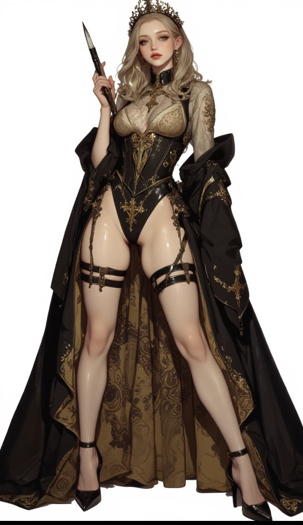 2heads, conjoined, no more than two heads, full body, 
No more than two legs, no less than two heads, ((Best quality, 8k, Masterpiece :1.3)), A pretty 1woman with perfect figure :1.4, wide hips, broad shoulders, bare necks, no neckwear, plunging top,  Slender abs :1.3, ((light brown hair, realistic big breasts :1.2)), (wearing fullbody stockings:1.5), (standing with legs spread apart, facing viewer, with full moon behind:1.2), Highly detailed face and skin texture, Detailed eyes