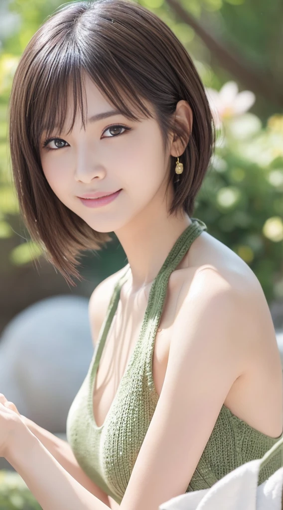 (masterpiece)、(highest quality:1.5)、(16k wallpaper:1.2)、(Photorealistic:1.2)、(Ultra-detailed:1.2)、(Surreal), (High resolution), (Very detailed), (Professional), (Realistic), (Post-processing), (Very detailed),(Sharp focus), Sharp focus:1.2,Photorealistic, Ultra-realistic, Backlight, (Improvement of quality:1.4), Healthy thighs、(Narrow waist)、Big Ass、(Beautiful legs)、((Perfectly detailed five-fingered hands)),(Anatomically correct body)、((1 female:1.4))、Japanese、Realistic Skin、(Small chest:1.4)、Bust size is C cup、Pretty woman with perfect figure:1.4,(from the front:1.5), (Enhances the beauty of skin texture:1.1), (Beautiful fine details), (Detailed face),No makeup、美しいBlack Hair、最高のsmile、Natural color lip、(Small Mouth:1.2)、(Oval Face)、Even bangs、Hide eyebrows with bangs、((29-year-old woman))、Bob Hair、Hair blowing in the wind, (Black Hair, Iris, Watery eyes, Shining Eyes, Bob cut hair, Small earrings,), Hair behind the ear、No makeup、(Drooping eyes)、Drooping eye corners、Professionalのカメラマンが撮影した写真,1 girl, かわいいsmile.whole body、(((One lovely woman)),((優しい大きなsmile)),(( Small breasts,Small breastsの谷間)),((((Plump Cheeks)))),((whole body:1.5))、(Narrow waist、Slender Body)、 cute look and cute 29-year-old girl, Hair blowing in the wind、Tabletop, wearing colorful bikini, Sharp focus, Perfect dynamic composition, Beautiful and detailed, Thin Hair, Detailed realistic skin texture, smile, Close-up portrait, Cleavage