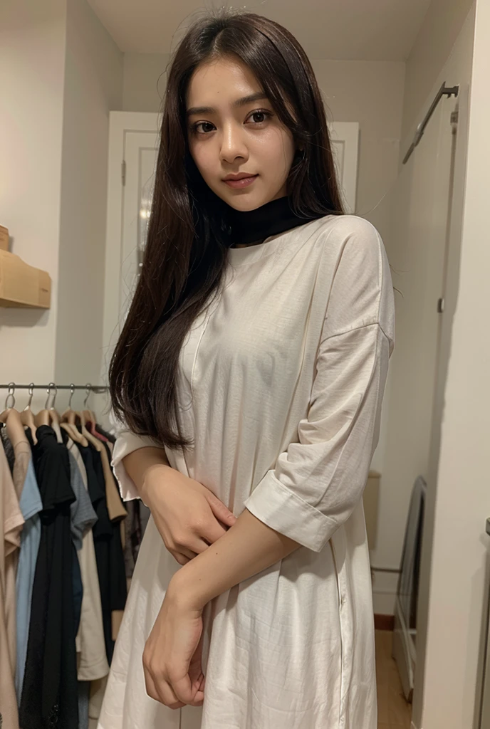 there is a woman standing in front of a shelf with flowers, profile pic, profile picture, xintong chen, wenfei ye, profile image, dang my linh, Middle metaverse, very very low quality, very very low quality picture, # oc, #oc, 🔞🤡, 🤬 🤮 💕 🎀