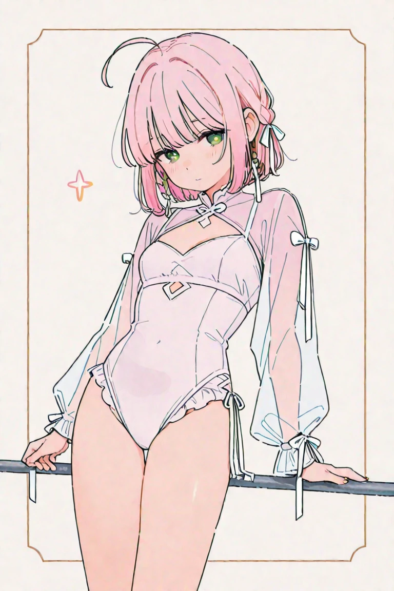 1girl, Angle from below:1.8, The girl bends forward to show off her breasts、legs apart, (Blade), (Tanned shiny black skin:1.6)、Glowing Eyes, ((Sexy evil grin)), (10 years old girl), pink hair、Twin tails、forehead、Small breasts, hat, ((((arabian white clothes, see-through)), (headband), (Areola Slip), small breasts, (jewelry)))、desert, ((sahara)), ((focus crotch)), (crotch),((foot)), ((acrobatic pose)),
