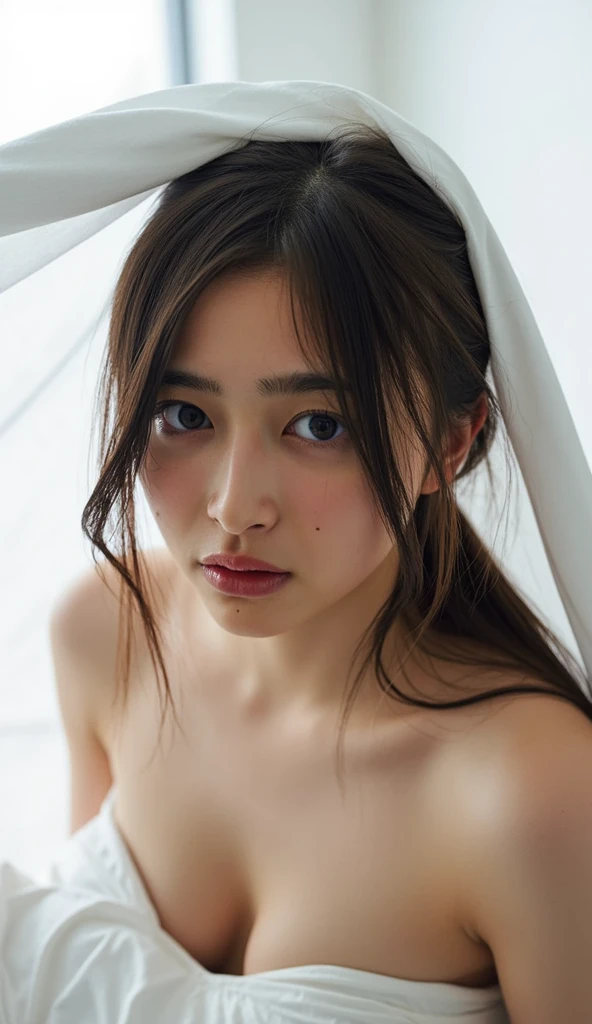Works of masters,Best image quality,Higher quality,high detal,超高分辨率,8K分辨率,perfect hand,full body shot shot,Exquisite facial features,s the perfect face,Glowing skin,a matural female,(真实感:1.4),(((lewd nun))),((Clothing that exposes)),(wetclothes:1.9),Reflective skin,Sweaty skin,high high quality、tmasterpiece、Hyper-Resolution、