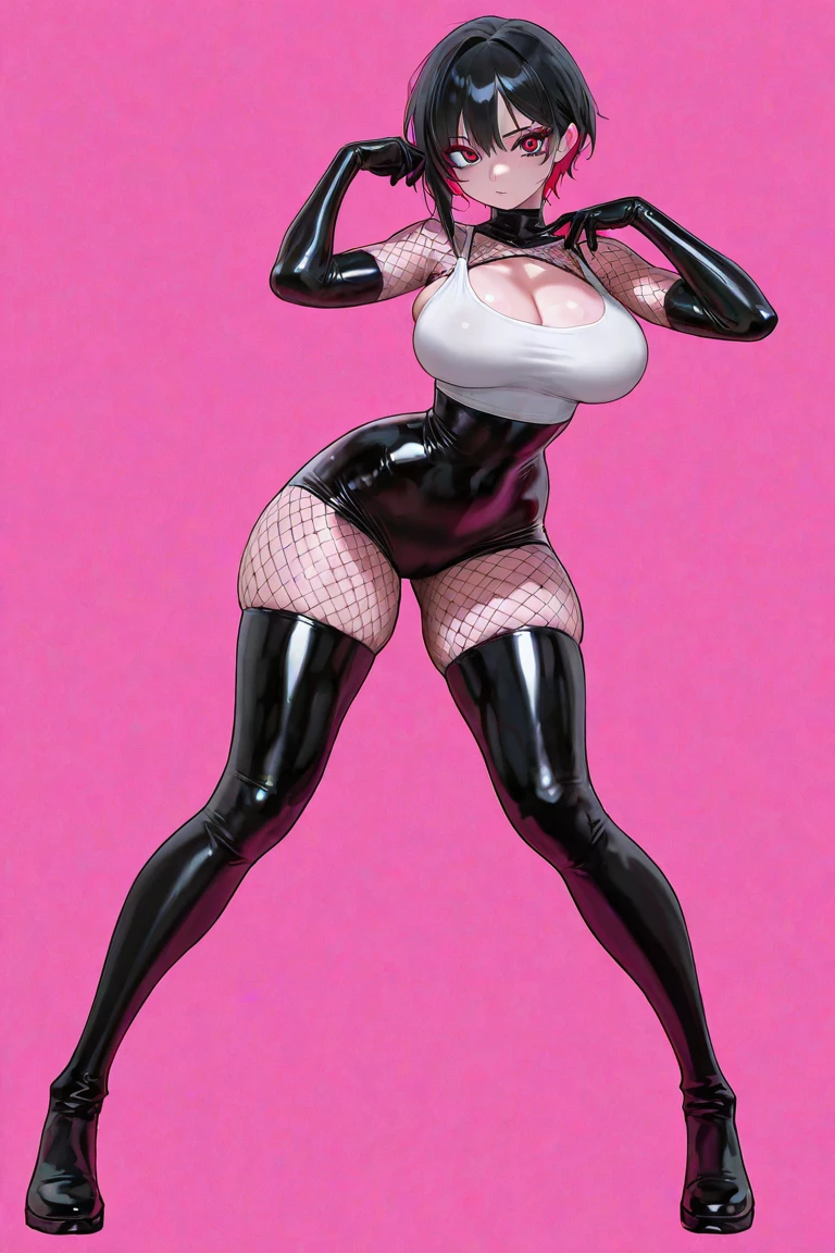 ((Best quality)), ((Masterpiece)), ((Realistic)) 19 years old, Silver-haired spider girl, Armpit hairy, Relaxed smiley face ,multi leg,Female monsters,((Slender)) (Busty), (((skinny pants,Tattooed with))) bun hairstyle,insects, (((Detailed character table, Frontal view, Side view, three fourths view))) White background, 6 parts of the body