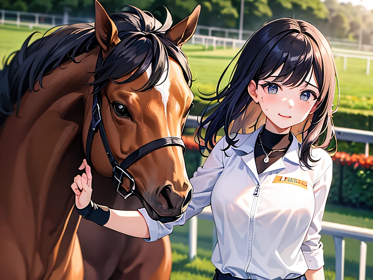 A racehorse that sheds tears🏇