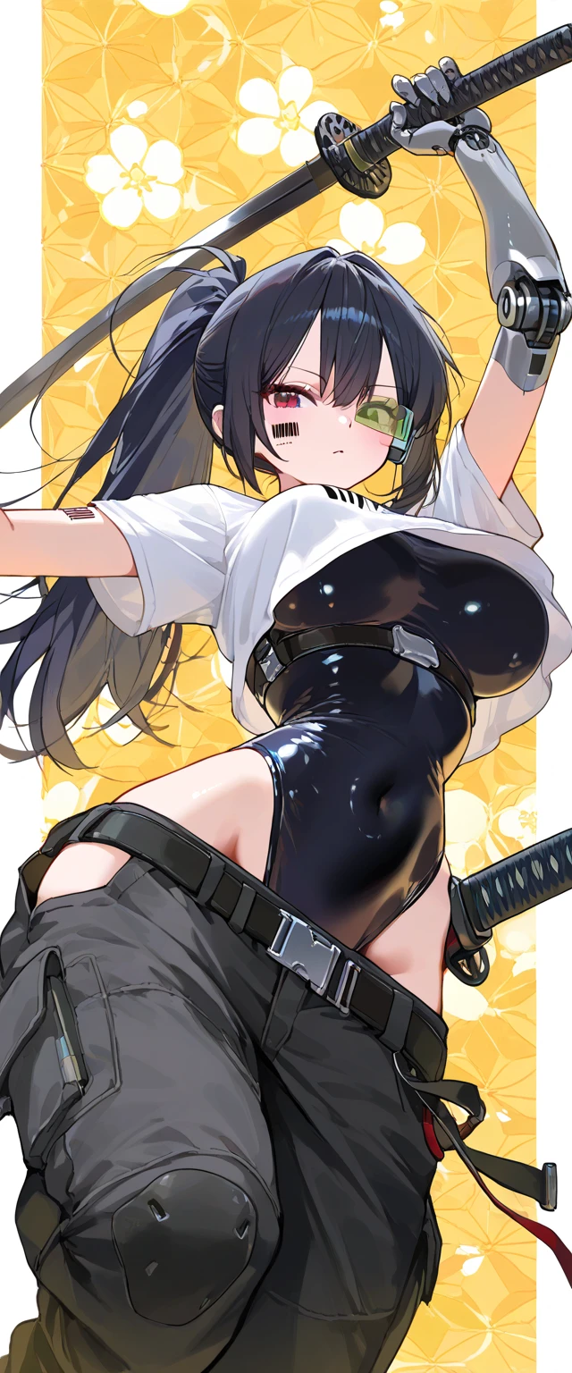 (long hair, silver hair:1.3), purple eyes, hair ornament, pale skin, curvy, anatomically correct, heavy breathing, huge breasts, mature female, outfit-sess, torn bodystocking, police hat, pink Necktie, armband, fingerless gloves, anime coloring, anime screencap, hollow eyes, purple eyes, looking at viewer, (heavy breathing:1.2), open mouth upper teeth, tongue, saliva, glaring eyes, nsfw art,