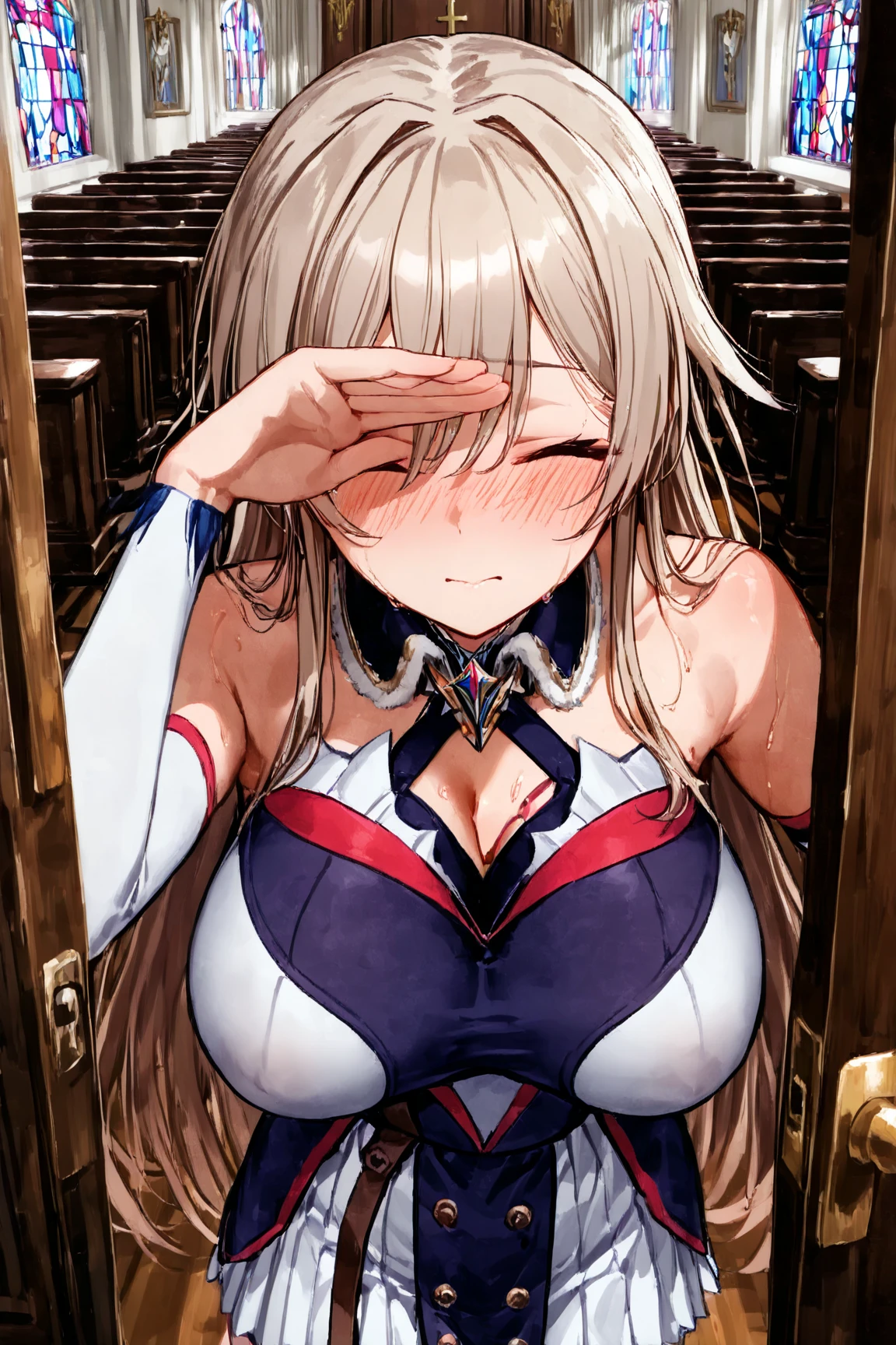masterpiece, top-quality, Hi-Res, 1girl in, Honami Ichinose, White skirt、looking at the viewers,BREAK (masutepiece:1.2), Best Quality, High resolution, Unity 8k壁纸, (Illustration:0.8), (Beautiful detailed eyes:1.6), extra detailed face, Perfect Lighting, extremely details CG, (Perfect hands, Perfect Anatomy), (Crying face:1.3)、NSFW,Normal bit,(vaginal,SEX),(Missionary position,((1man with 1woman,Having sex)),Lying in bed,bird’s eye view),(Spread legs),(Sleep on your back:1.5),(Girl trembling with sexual climax)、1man、
