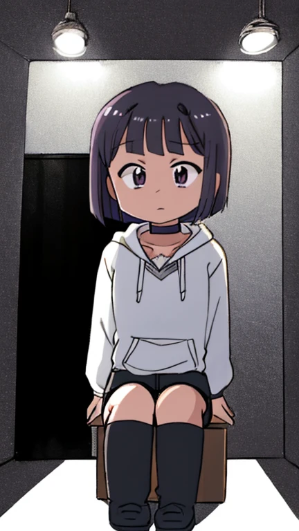 pink eyes, nirachan, earrings, bob cut, grey shirt,
standing, upper body,
(high quality:1.1), (high resolution:1.1), 4k, 1girl, bondage, bdsm, bound, costume, clothes, style