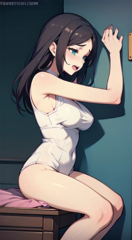 score_9, score_8_up, score_7_up, score_6_up, score_5_up, score_4_up, source_anime, best quality, 1girl, solo, black hair, makeup, lipstick, hud_mj_nrse, marijuana, weed, nurse, crop top, short sleeves, nurse cap, cleavage, elbow gloves, fishnet thighhighs, garter straps, panties, choker, looking at viewer, light smile, hospital,