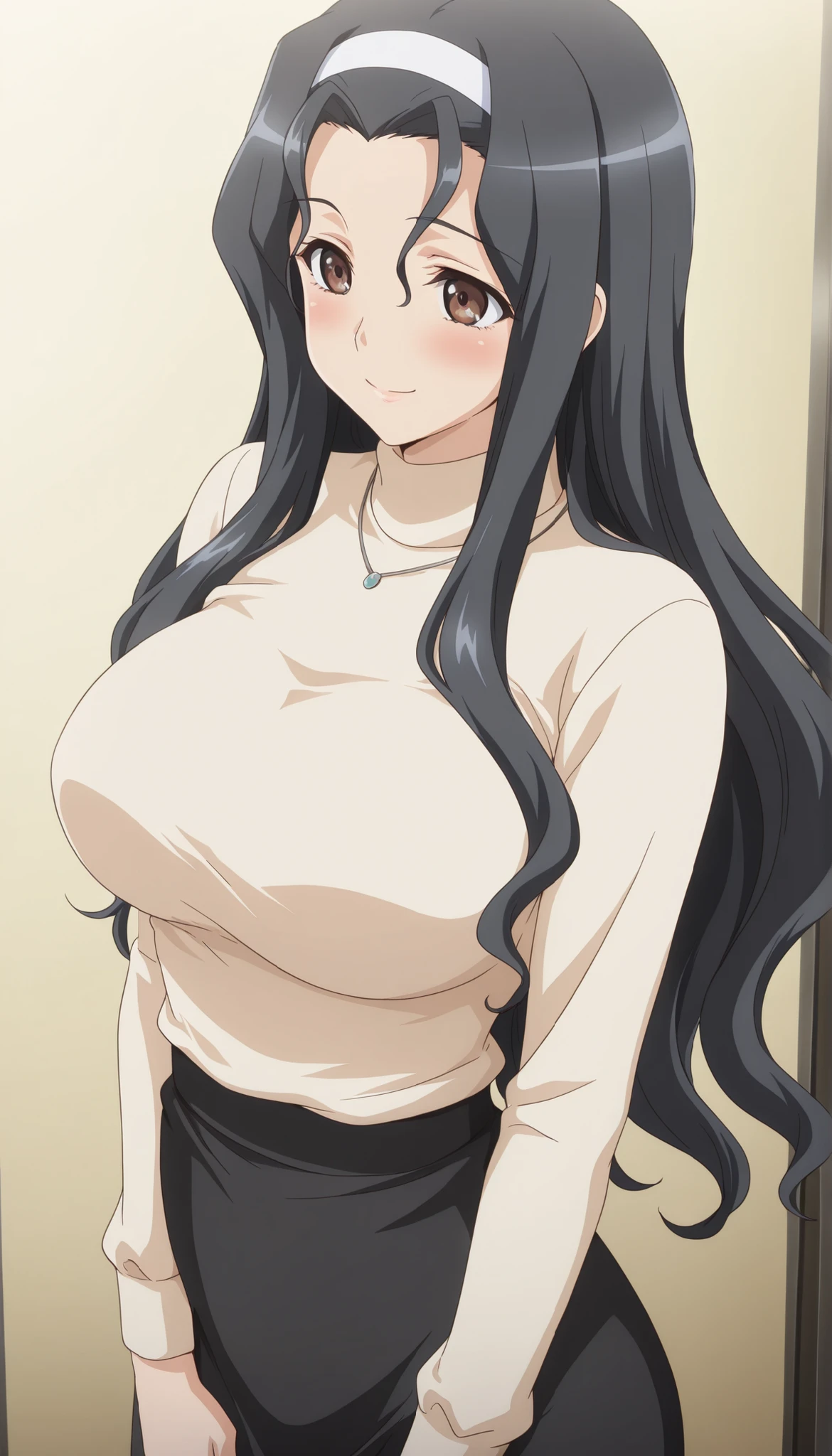 Cute mommy, mature women, realistic skin,perfect ,black hair, long hair, (hair over one eye:1.4), messy hair, hair between eyes, pajama, chubby,plump,fat,dense pubic hair, extreme pubic hair, Sexy lips, pucker lips,cute shy blush on