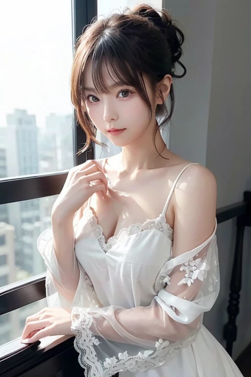 poneyTail、masutepiece, Best Quality, One girl, (a beauty girl, kawaii:1.3), (17 age:1.3), Very fine eye definition, (Symmetrical eyes:1.3), , (inside in room:1.2), (Beautiful :1.3), small 、 Brown eyes, Parted bangs, Brown hair, (​masterpiece、top-quality)、depth of fields、1girl in、finely detail、high detailing、High quality shadows、beautiful detail、(bokeh dof:1.5)、Photo by Canon EOS、SIGMA Art Lens 35mm F1.4、ISO 200 Shutter Speed 2000、
独奏,(((inside in room)))、((Naked see-through dresses)),pink frilled dress、A dark-haired,poneyTail、((laying on back)), bblurry, (High Detail Skin, Skin Details),  length hair , cparted lips,  brown haired、wetted skin、((fullnude))、(Fluid from the  opening)、Anxious face、((White lace stockings))、a beauty girl、sixteen years old、Over Head Shot