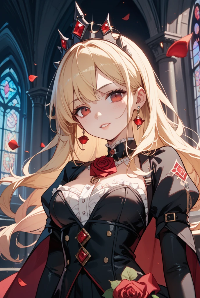 Princess, [knight], blonde, [destroyed armor], heart pupils, big breasts, Ahegao, ((best quality)), ((masterpiece)), (detailed), 1girl, off-shoulder sweater, 