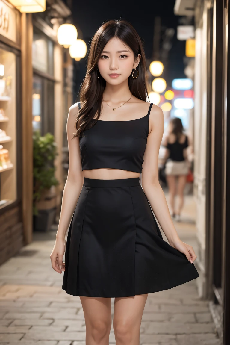 1 Girl,riverside,Soft Light,Chinese Beauty,Tight Fit,Transparent Tulle Skirt,