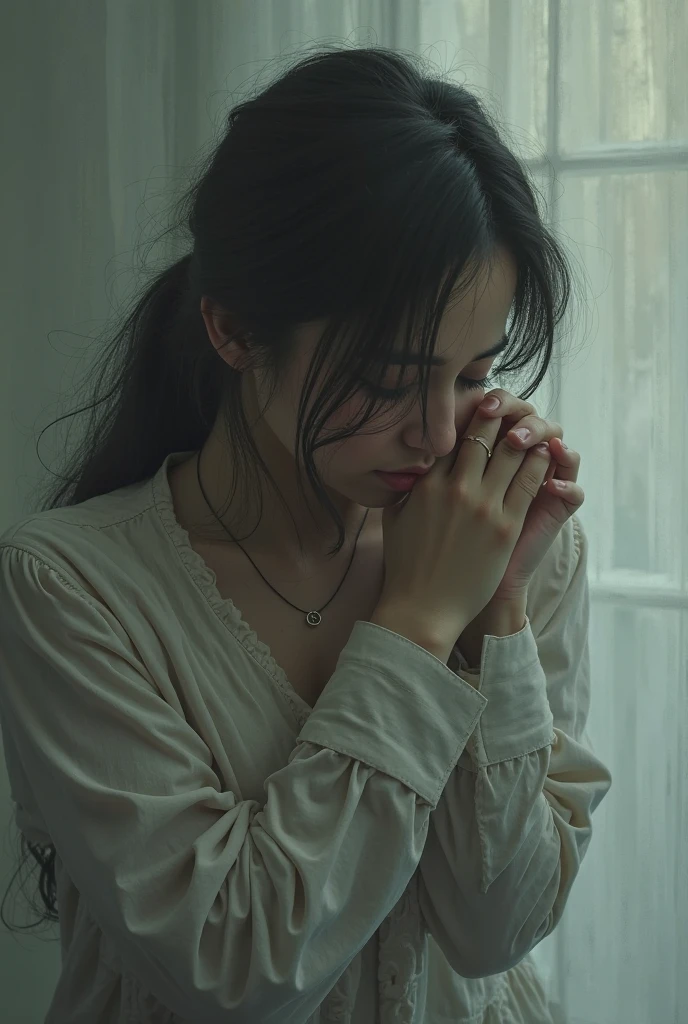 Create for me a picture of Jesus Christ praying