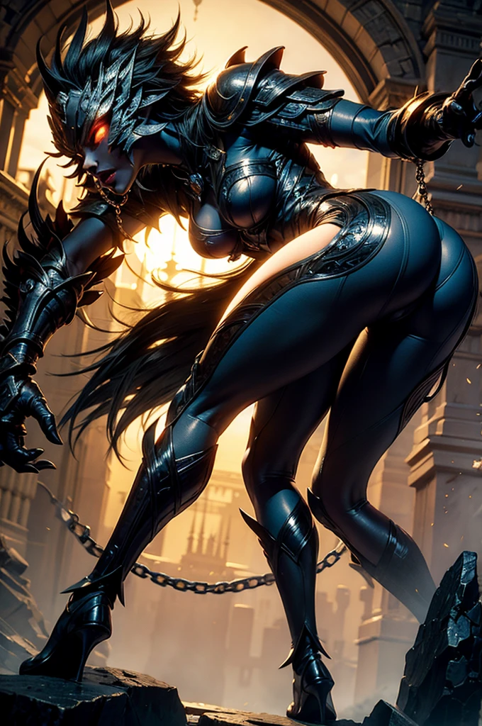 Dark surrealism fantasy horror imagen a gorgeously rendered dark fantasy city scape center froom midevel times, except 8t is inlayed with bio mech obscurity details, a pink skined nymph, adoraly sexy, pinned down to a wet cobblestone road lit by suntle Neon light,bya man in mech armor one leg up over her jead the other held down forcefully, as he plunges his massively human penis deep into her little tiney nymph vagina, thrusting viciously, her face a jarring expression of confusion and fear. A line of men in armor line up behind the scene,Visceral, macabre, dark Art style, high res HD, insanly detailed hyper animation, color saturated brooding unnerving imagery deep inside, gushing vaginnal juice, wnd seminal fluid.