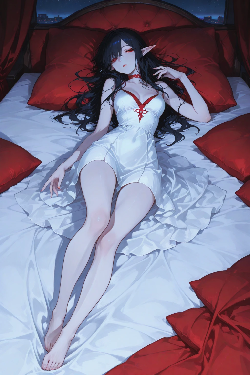 {{{{amazing quality, great quality, high quality, very aesthetic, aesthetic, best quality}}}},
realistic, photo, shadow, Three-dimensional, absurdres, Digital art,
{{{{Magical girl}}}}, beautiful girl, one girl,
black hair, long hair, straight hair, trimmed hair, shiny hair, blunt bangs, short sideburns,
brown eyes, tareme,
{{flat chest}}, {{small breasts}}, {{detailed body}}, slim thighs, thin thighs,
{{white leotard}, {leotard peek}}, {{pink sailor collar}}, {{pink elbow_gloves}}, {{red boots}},
ribbon trim, red bow tie, heart brooch, thigh strap, white headband, white circlet, white cloak,
{{both shoulders expose}},
{{magic circle}}, distress, resistance, defeat, sexual pleasure, troubled face,
orgasm, sensitive body, Sweat, trembling, 1girl, torn clothes, wet clothes, melted clothes, see through clothes, damaged clothes, takes a bath, immersed up to her shoulders in cloudy liquid,
covered in cloudy liquid,