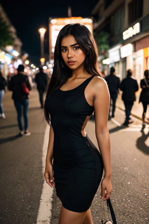 araffed woman in a black dress posing for a picture, 8k artgerm bokeh, photo of a beautiful woman, soft portrait shot 8 k, beautiful female model, bokeh top cinematic lighting, beautiful model girl, beautiful  woman, indian girl with brown skin, beautiful girl model, gorgeous beautiful woman, beautiful woman, bokeh in the background only
