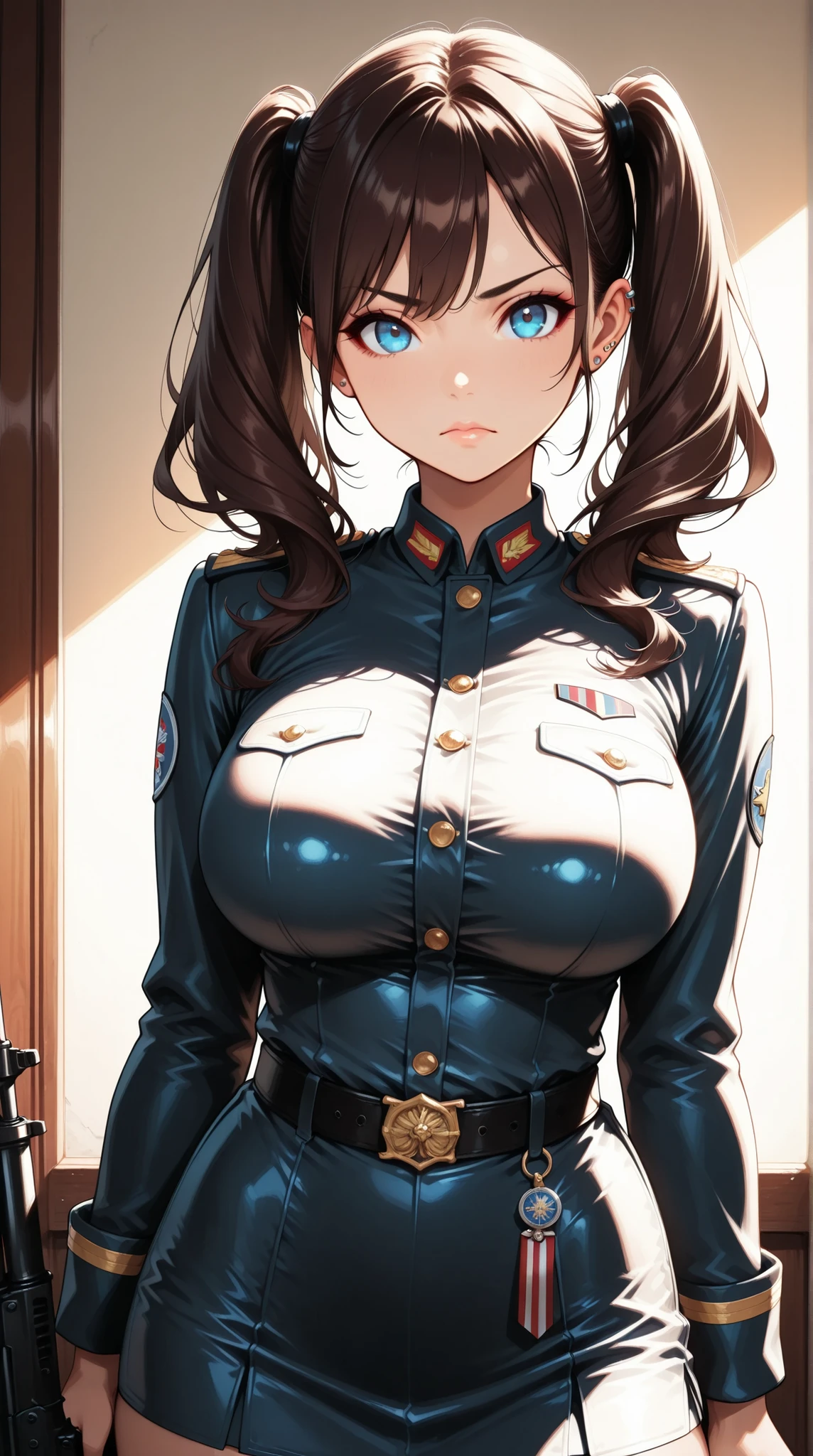 hot woman in uniform