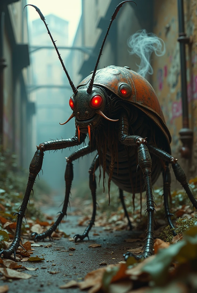 Fire Cockroach A cockroach and Fire Extinguisher hybrid like an italian brainrot ...