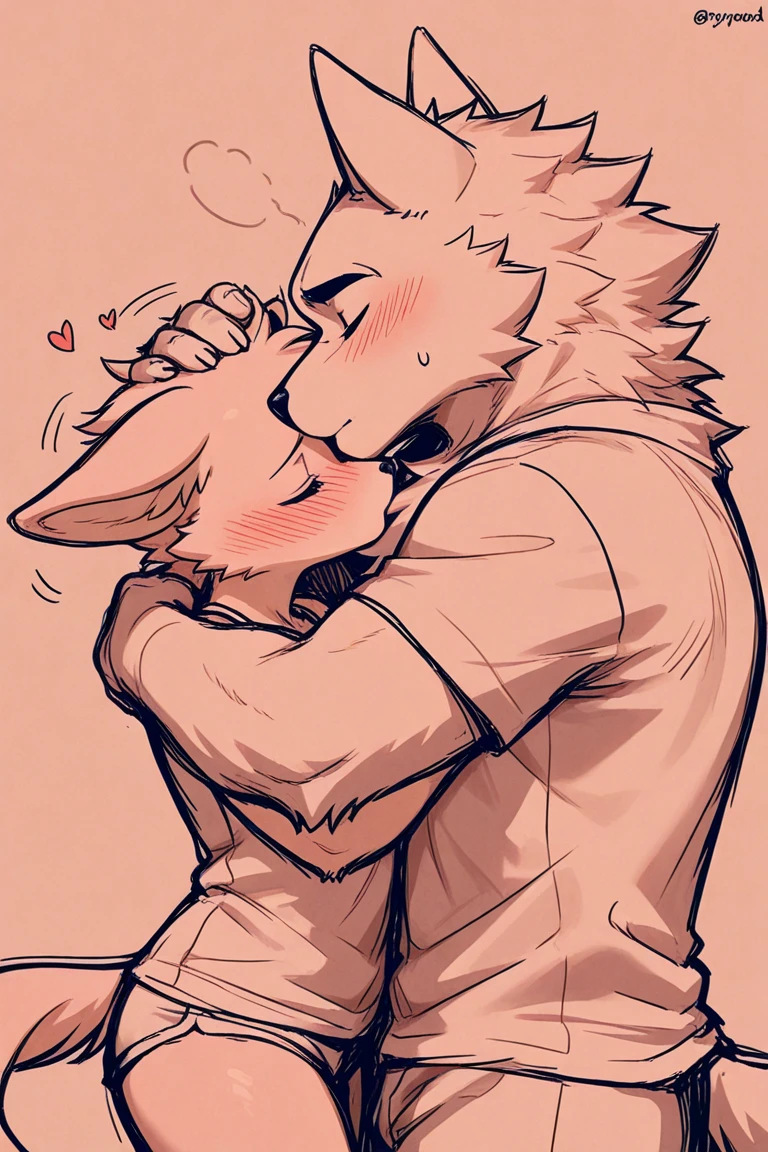 room background,Two white tigers that look the same,Sky blue white tiger pattern,rough expression,intoxication,somnolence,serious expression,sweating,Rough breath,Odd Eye,Close your eyes,Hug,white hand,white socks,Deep Kiss,Shower gown outfit,face to face