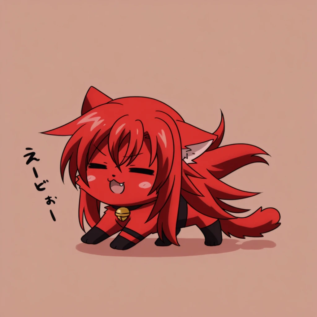 Cute red fox girl farting(HUD’s two-dimensional face),wearing a black bodysuit,farting(yellow smoke),hold ass,normal