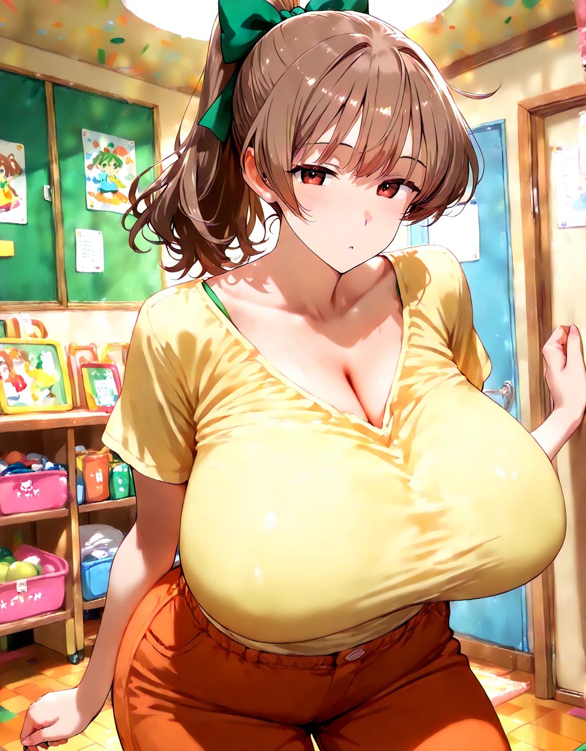 (masterpiece, highest quality:1.2), Feeling embarrassed、Excessive armpit sweat、 Completely naked、smile、Embarrassed、Big Breasts、Pussy、pee、Breast milk、Being chubby、White knit sweater、Black tights、Steam from the body、Spread your legs、Riding a horse to the viewer、Put your hands behind your head、Large areola、Your body is wet、The nipples are erect、Spread your crotch with your fingers、My whole body is shaking