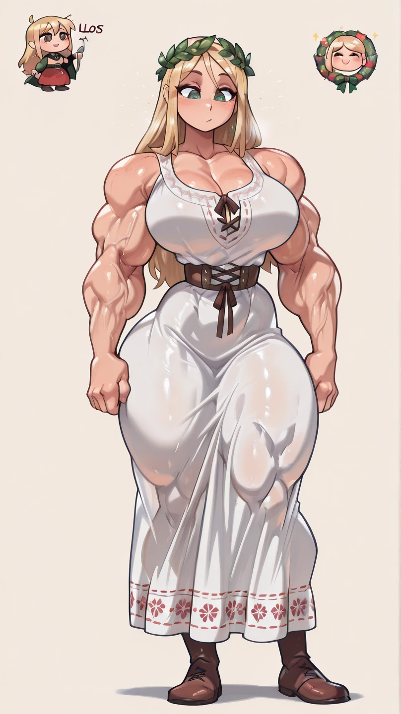 vermilion mimosa, Women, defined body, big breasts, small waist, defined abdomen, huge butt, muscular legs, wide legs, too muscular legs, huge legs, barefoot, dressed in an orange monk's robe, bare arms, and sexy legs, showing some of her huge breasts, Kicking, in a mountain, many stones destroyed, alone, perspiration