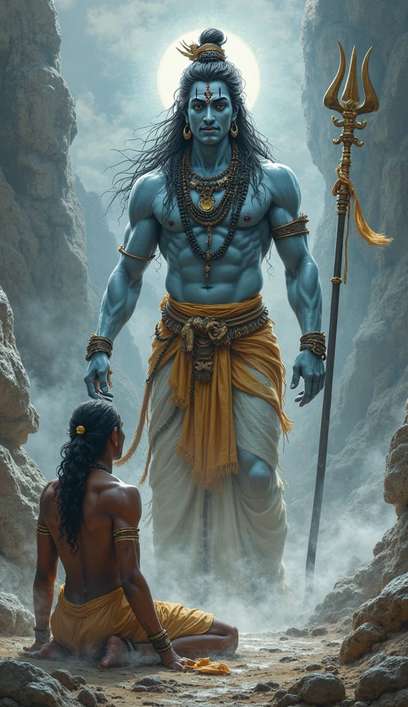 Lord shiva with a devotee 