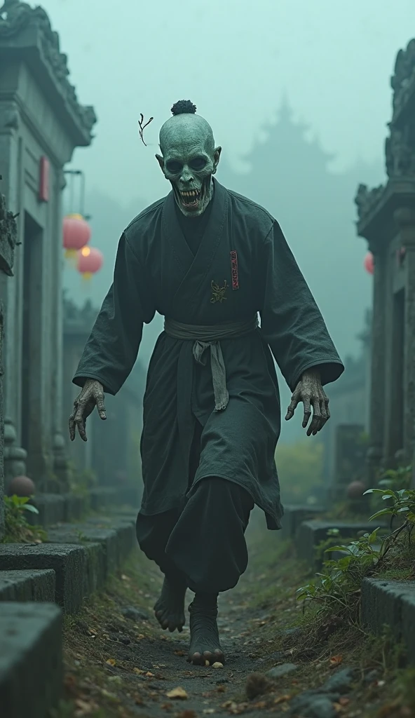 The Strongest Jiangshi、That's horrible、fear、Realistic texture、Realistic images with great detail、High-detail images