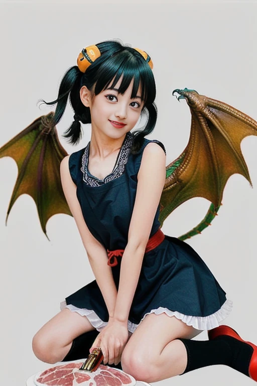 <lora:japanese80s:1> japanese80s, photo \(medium\),
<lora:dragongirl-1_dragongirl-2__dragongirl-3_dragongirl-4--retro_ham_avas_jun_rifl--09-01:1.0>, (dragon girl:1.0), dragon horns, (dragon tail:1.0), dragon wings, (full body:1.0), masterpiece, best quality, 1girl, solo, black eyes, black hair, black sweater, bob cut, closed mouth, medium hair, simple background