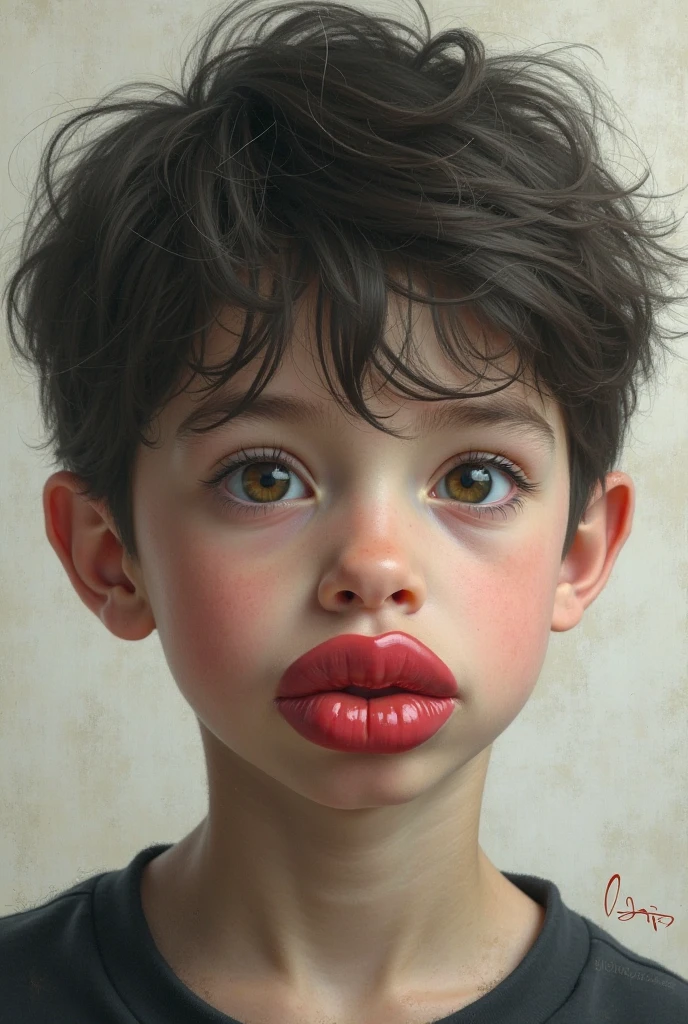 portrait of cutest Freddy Mercury baby illustration, artstation, CGI_Animation,