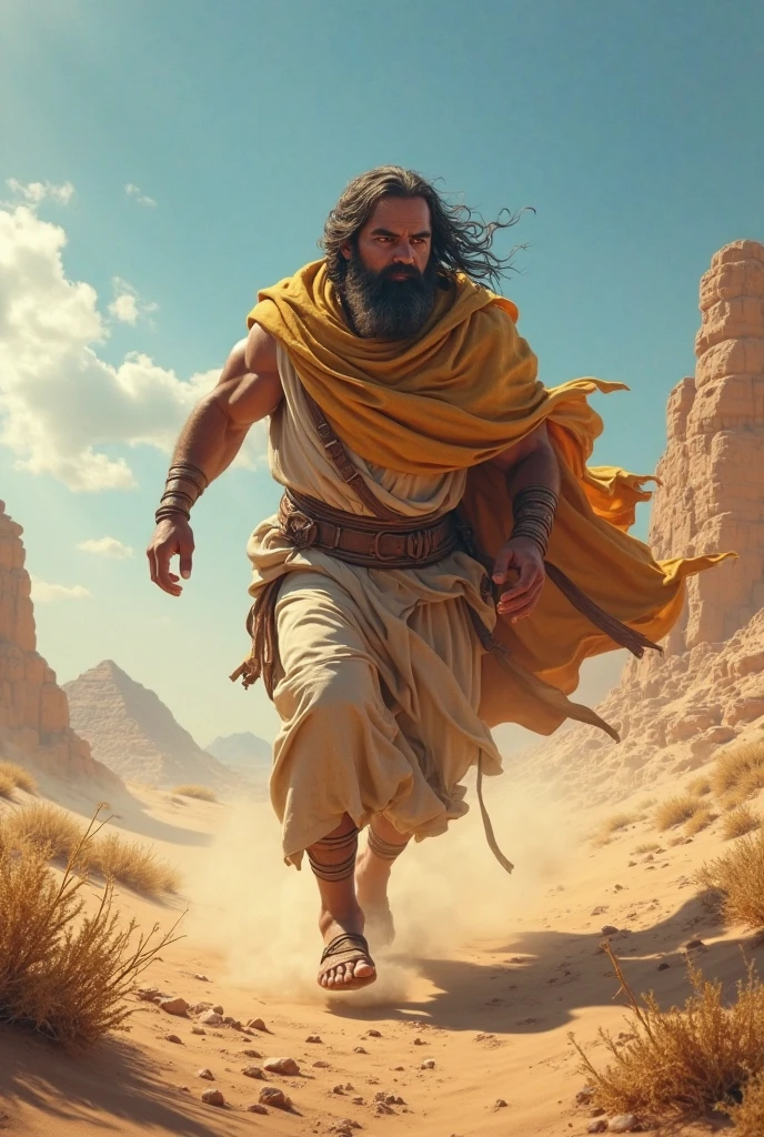 Bible Character Esau Running