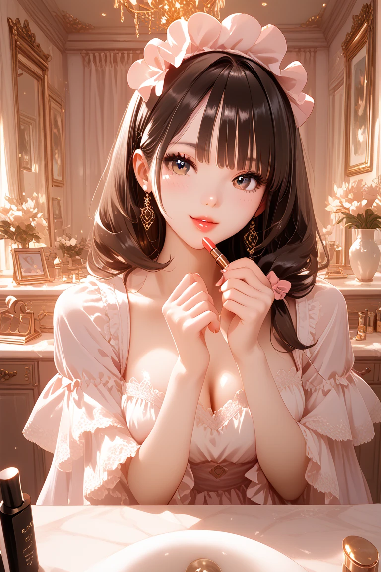 Pretty woman brown eyes medium brown hair gamer who loves Barbies 