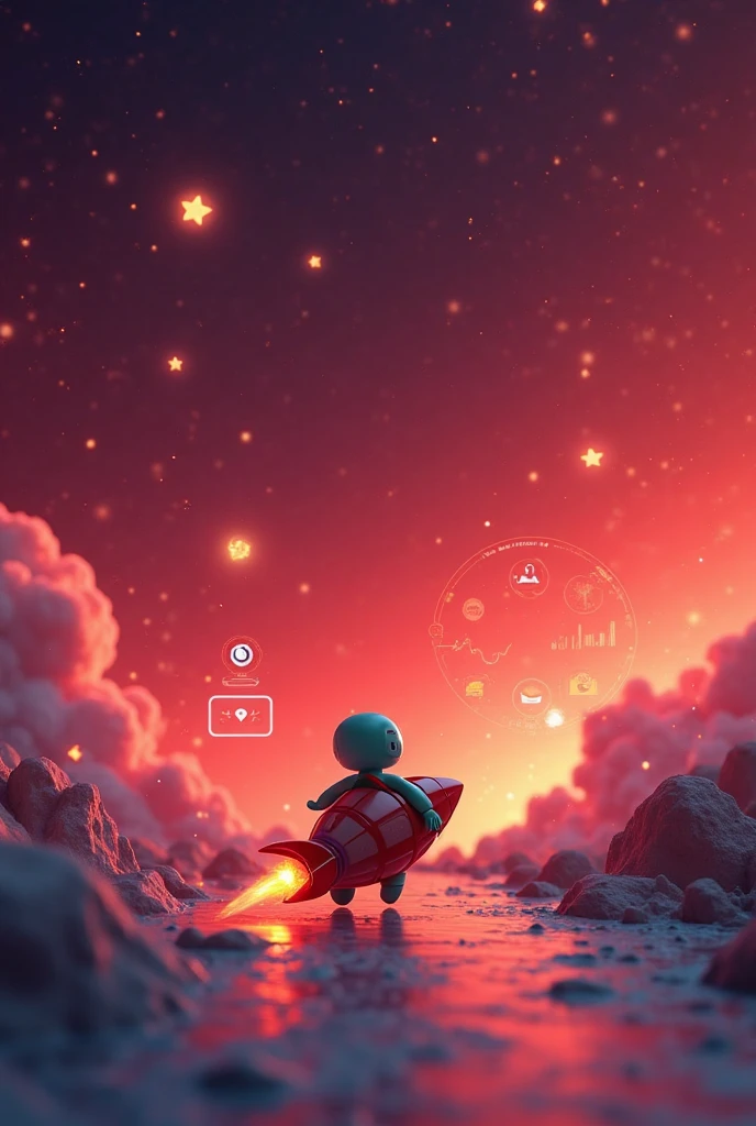um homem parado em uma colina olhando para a lua no ceu, Artgem e Beeple Masterpiece, cores neon, Arte bonita UHD 4K, arstation e bipe altamente, em estilo de bipe, Artem Demura Beeple, arte do bipe, Obra-prima Beeple, 4K HD papel de parede ilustrativo, vivo