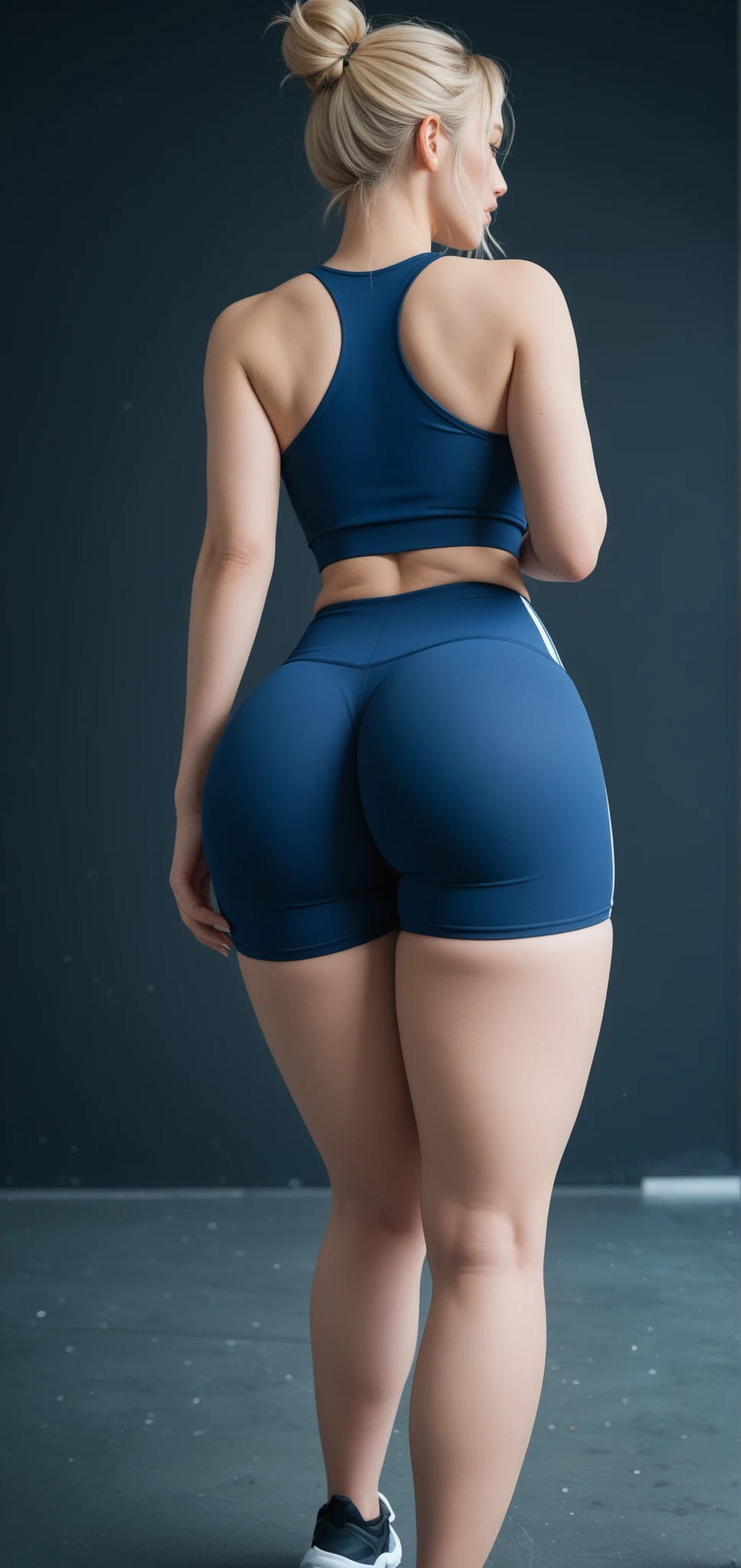 (8K, 超A high resolution, Best Quality, masutepiece:1.2),(18year old:1.2)RAW portrait of japanese girl、 (quite massive chest、big butts、Toned buttocks:1.2)(toru & Field Athlete、White See-Through High Leg Racing Bloomers:1.35)、(High school grounds:1.2) BREAK (Natural Skin Texture、Detailed skin、Hyper-Realism、ultra sharpness)、intricate detailes(Black hair short bob、 Nike sneakers:1.1)(Backshots:1.2)