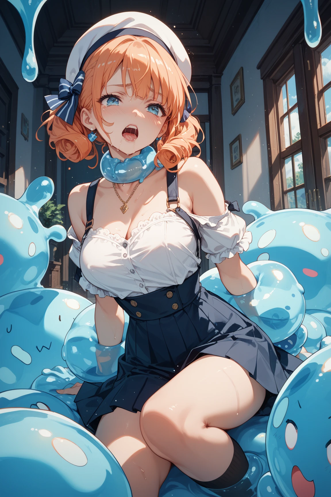 <lora:breasts_on_glass:0.8>, breasts_on_glass, breast press, against glass,
<lyco:bottle_locon_v2m:0.9>, gib\(concept\), jar,
(mermaid:1.2),
full body, (air bubble), (water:0.5), submerged, minigirl, (price tag), shop,
1girl, solo, cute face, kawaii,
large breasts,
long hair, blonde hair,
(masterpiece, best quality, ultra-detailed),
nipples, navel, nude,
:o,
looking at viewer,