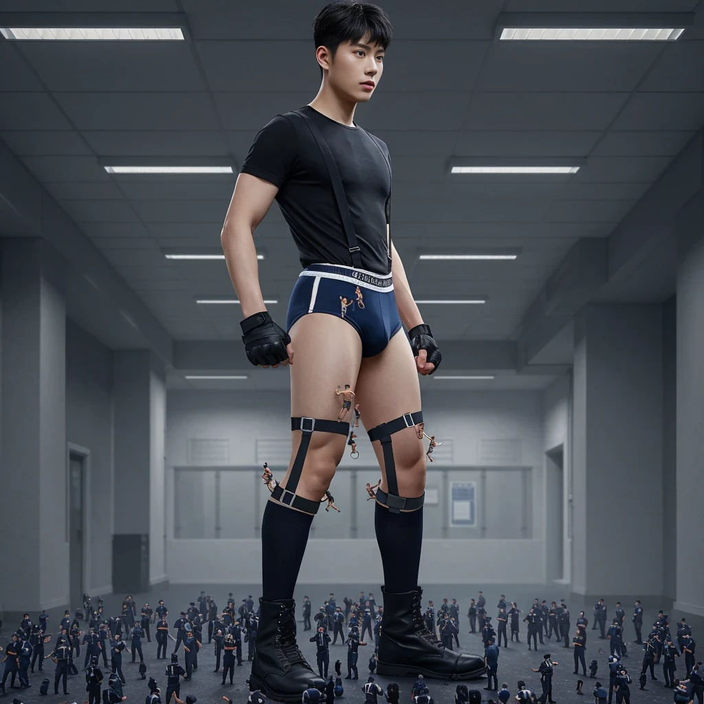 (masutepiece,High resolution,ultra - detailed:1.0),1(Boy ),Perfect male body,Look at the camera,Delicate eyes and delicate face,extremely details CG,Unity 8k壁纸,intricate-detail,solo person,Detailed face, (Futuristic skin-perfect white bodysuit), Best Quality, hands visible, Beautiful and delicate blue short hair:1.5 , full length shot(fls) , big thighs , big fat hips , insane details, hyper details , photorealistic , only male , handsome boy , fat buttock , puffy nipples , 16k resolution , ultra-high clarity , hyperrealism, uhd,. K-pop idol , whore , slutty whore , swollen nipples , defeat , grins ,thick thighs, thick fat booty. Fat buttocks , male , gluteal fold , buttocks lift , (bare thighs ) , (bare chest ) , ( thick bottom ) , realism , hyper realistic , photorealistic , ( thick hips ). , standing , 2 hands behind head , super tight