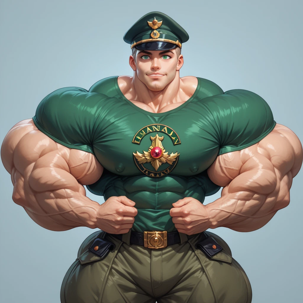 32k, high quality , detailed face , detailed hands , detailed muscles , (((stephen amell))) standing and posing as a military man ,standing with spread legs, showing his muscles and bulge , ((background brick wall with lot of army posters ))