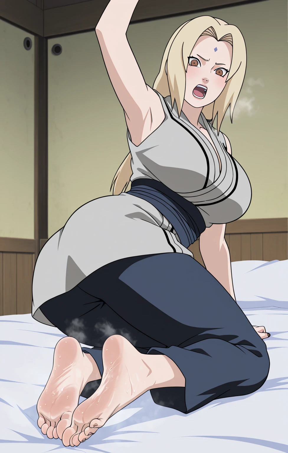 open your mouth wide,View your viewers,((mini skirt)),((tsunade)), ((tsunade milf physique)),(Forehead mark ), ((side ponytail)),blondes, eye, smile, from the front,Huge breasts,Thick thighs,((Sharp details High resolution body parts Perfect body parts )),Blushing,(Sad expression),((shaped legs))Beautiful white skin with a pinkish tint,4K,8k,16K, Look at this,Textured skin, camel toe,Embarrassed face,, areola,be defeated,Subjective,My body is all wet,Nipples,Collar: pubic hair,open your mouth wide,lift the chest,tears, My crotch is wet, Pussy hair is wavy, Crying,Chest is drenched and wet,Sobbing,Crying loudly, The collar is connected with a chain,sweaty,Show your tongue, female,Crotch hair,rabbit ear,long tongue, drool,Drooling, drip water from the mouth, give a lot of tongue,Look up and open your mouth wide,Lick,saliva, large amount of saliva, Covered with saliva, beef curtains, A lot of saliva is dripping, heavy breathing, protruding string pulling,heavy breathing,My body is shiny,areola,The inside of my mouth is soaked with saliva,micro pants, stick out one's tongue, too big boobs,big peach butt, ((blush)),spread legs,hug,twist one's chest, in the bed, thick female genitals, covered in oil, defeated by the audience, sleep on your back, a lot of saliva, Take out the tongue as much as possible