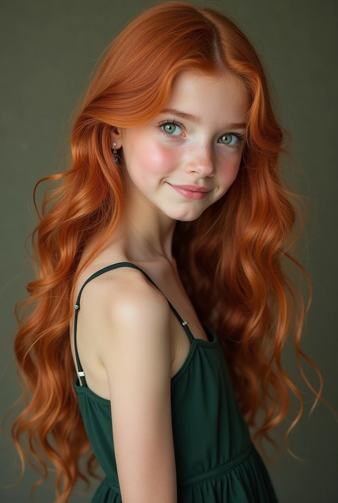 analog style, model shoot style, (upper body, close portrait:1.5, high-quality photo, studio photo) of a (little girl), (1girl:1.4), (orange hair, long hair), ((innocent face: 1.5, perfect face:1.5)), (best quality, masterpiece, hyper-realistic lights, hyper-realistic shadows, hyper-realistic reflections), (octane render, unreal engine 5), (illustration by lee jeffries, Greg Rutkowski and Magali Villanueva, contest winner), nsfw, small breasts