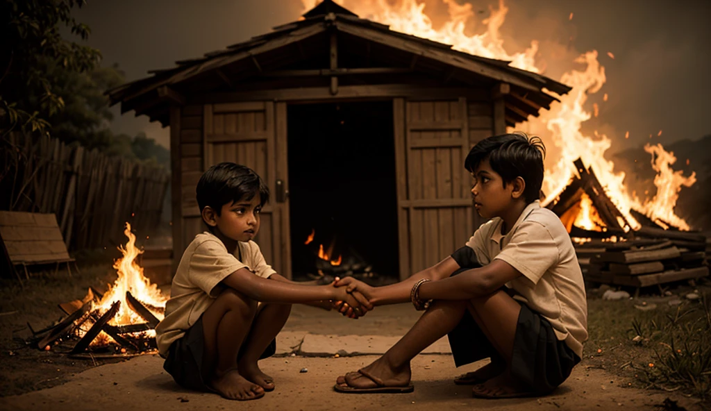 Boy sets fire to his parents&#39; house 