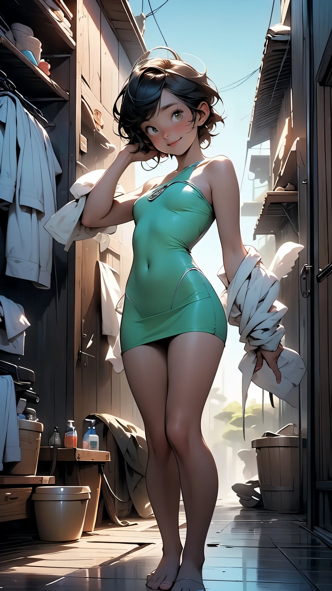 score_9, score_8_above, score_7_above, score_6_above, score_5_above, (high quality, detailed, beautiful), detailed soft lighting, classification_explicit, 1 girl, Kim Possible, Brown hair, who is standing at a big party, looking sexy, beautiful eyes, Open eyes, smiling, (green lantern costume:1.2), (darkness:1.2), (full body portrait:1.2), camel toe, sharp focus, portrait, studio lighting, bokeh, (masterpiece, Best Quality), (High resolution), perfect face, flawless, professional artwork, art station, cinematic lighting, beautiful face, beautiful eyes, large eyes, bright Eyes, beautiful smile, perfect hands, anatomically correct, perfect anatomy. violet dress color.