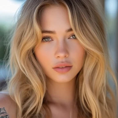 picture, best quality, 1girl<lora:CDE:1.0>, solo, sexy, long hair, looking at viewer, blonde hair, grey eyes, beach background, casual clothes, makeup, jewelry, realistic, 8k, hdr