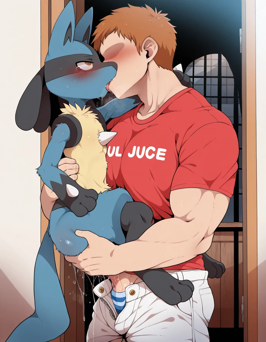 ((((Pokémon,original,evildoer,Second Dimension,Pregnant Lucario gets raped by a human,Smooth Skin,Perfect Skin,Perfect tail,Blue Skin,Yellow belly,))) (((Sweat ))) tears ((low length)) ((Perfect body,Perfect Face,)) ((erection)) ((he is short)) (((Semen-soaked skin))) ((Climax)) ((((Whole body semen)))) ((((Love Hotel,bed,)))) (((Gay))) Man's chest plate ((((Kissing a human,Chubby hairy human uncle)))) ((((,Unwanted kiss,Deep Kiss,first round)))) (((Heterogeneous)))