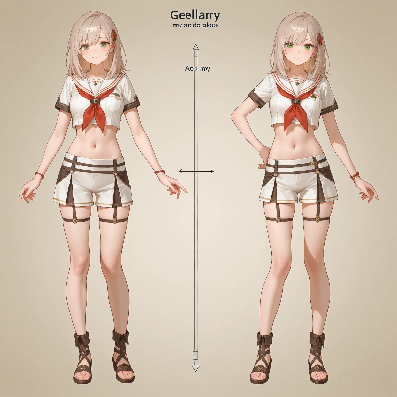 masterpiece, best quality, 1girl, hands on own , , beach, frieren, looking at viewer, white , standing  <lora:Thighs slider IXL4_alpha16.0_rank32_full_last:0>