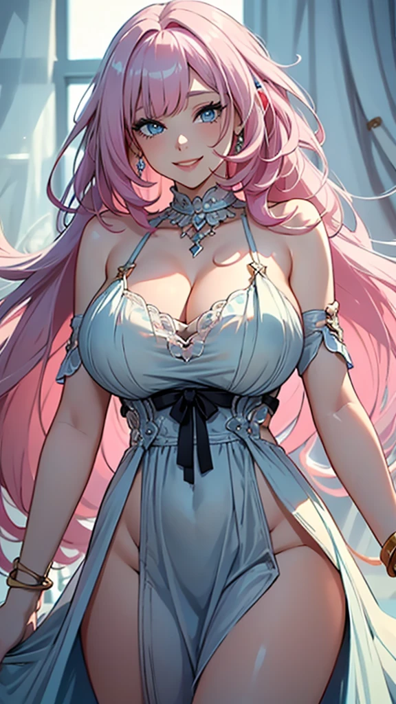 ((masterpiece, best quality)), Delicate face,Bunny Girl,Full body painting,Perfect body proportions,Long legs,((Long wavy hair)), ((Half of her hair is pink,The other half is cyan,Available in two colors)),beautiful eyes,Fantasy style,White background,transparent,Sexy Lingerie,Lace