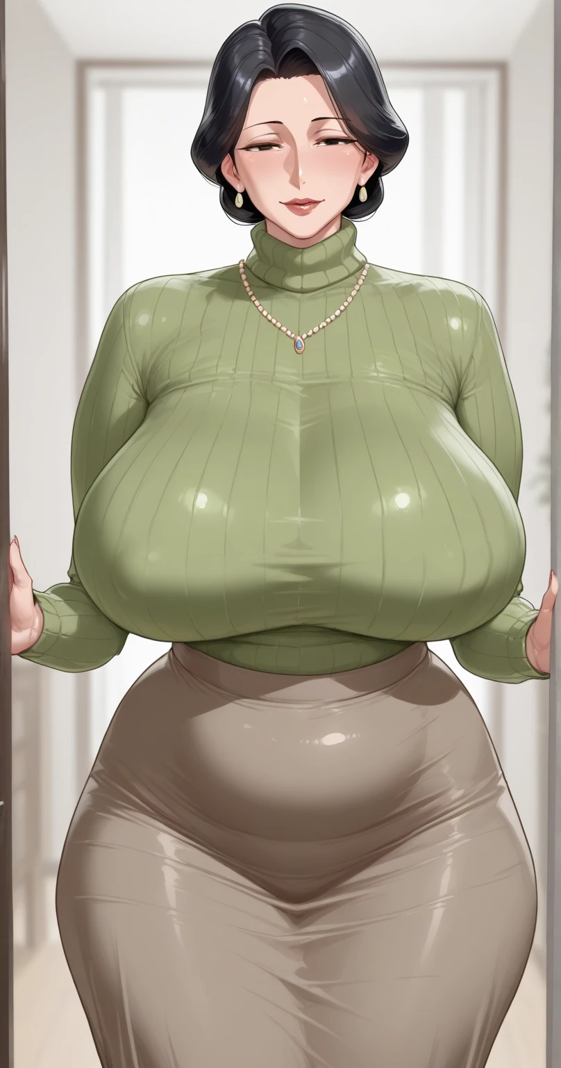  milf woman),(milf huge lush prominent tits),(a group of 4 year old boy chasing the milf),(group of boys want to grab the milf&#39;s huge prominent tits) 
