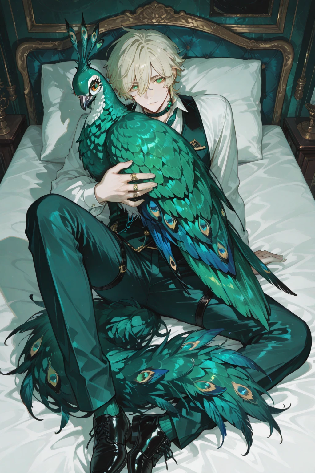 (jabberwock lewis carroll, depraved homosexual, male crotch bulge, any girl can castrate him:1.5)