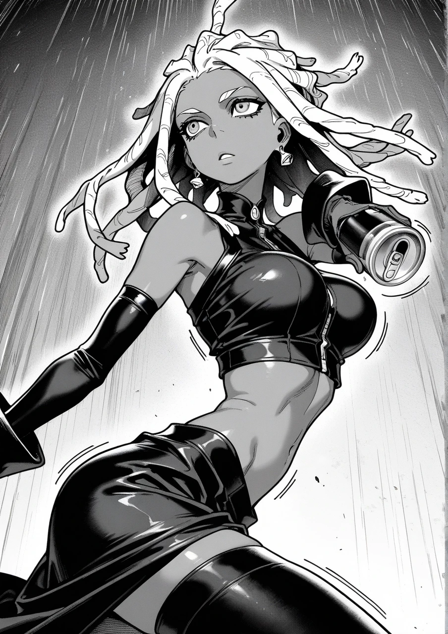 Tanya Degurechaff, milf, old woman, yellow hair, sports Bikini, ((sports bikini azul, flushed, smile coqueta, black lipstick,  muscle girl, stronger)), ((pen sketch style)), ink, detailed face, puffy lips, ((gothic make up)), ((black lipstick)), twintails, ((teacher)),,  (( flushed, smile, oiled skin, mucha piel visible)), short hair, yelow hair, picking up her breasts, (( sports bikini, picking up her breasts)), curvy body, (( gigantic sagging breast, showing off her breasts, exhibitionism, long legs, open legs , abs, womb tattoo , muscle, ((beefy, bodybuilder)),  arms up,Iparuputsua, squat, ((en cuclillas)), on the beach at night, city lights in the distance, Cancun, image from below