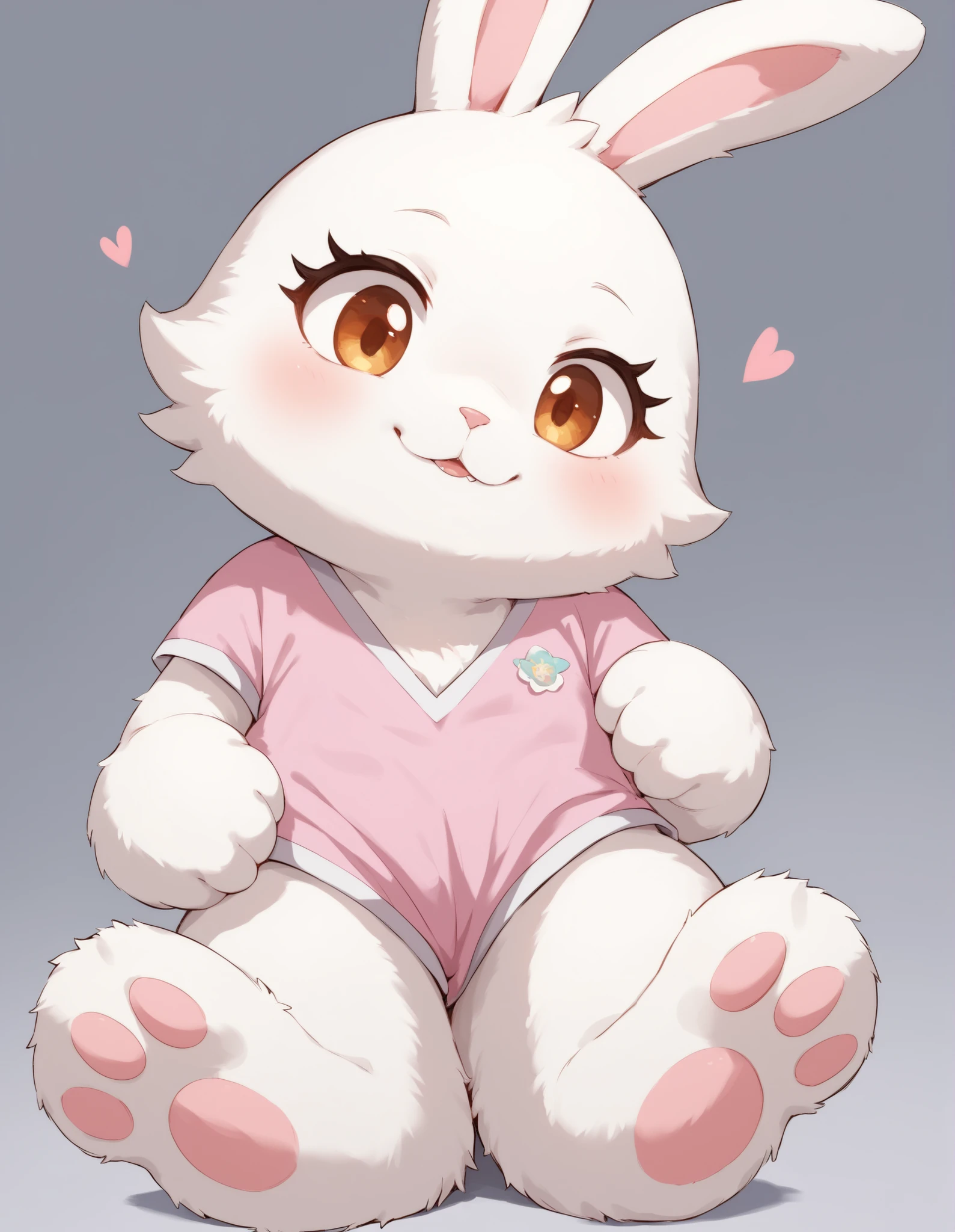 white bunny in a pink dress, original chibi bunny girl, cute anthropomorphic bunny, bunny girl, Cute Characters, Rabbit_bunny, rabbit, Cute Anime, pretty girl, Cute digital art, Rabbits, the Rabbit has white fur, adorable and cute, Cute art style, Cute Anime style, Cute Chibi, 1 girl, alone, (Floral,dusk background),Flat Color",(vaginal sex:1.1),